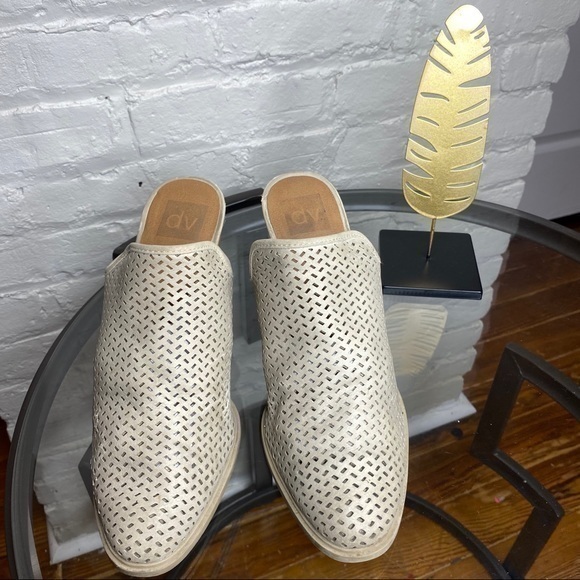 DV Kenli Perforated Block Heel Mules 9.5 - Picture 5 of 10